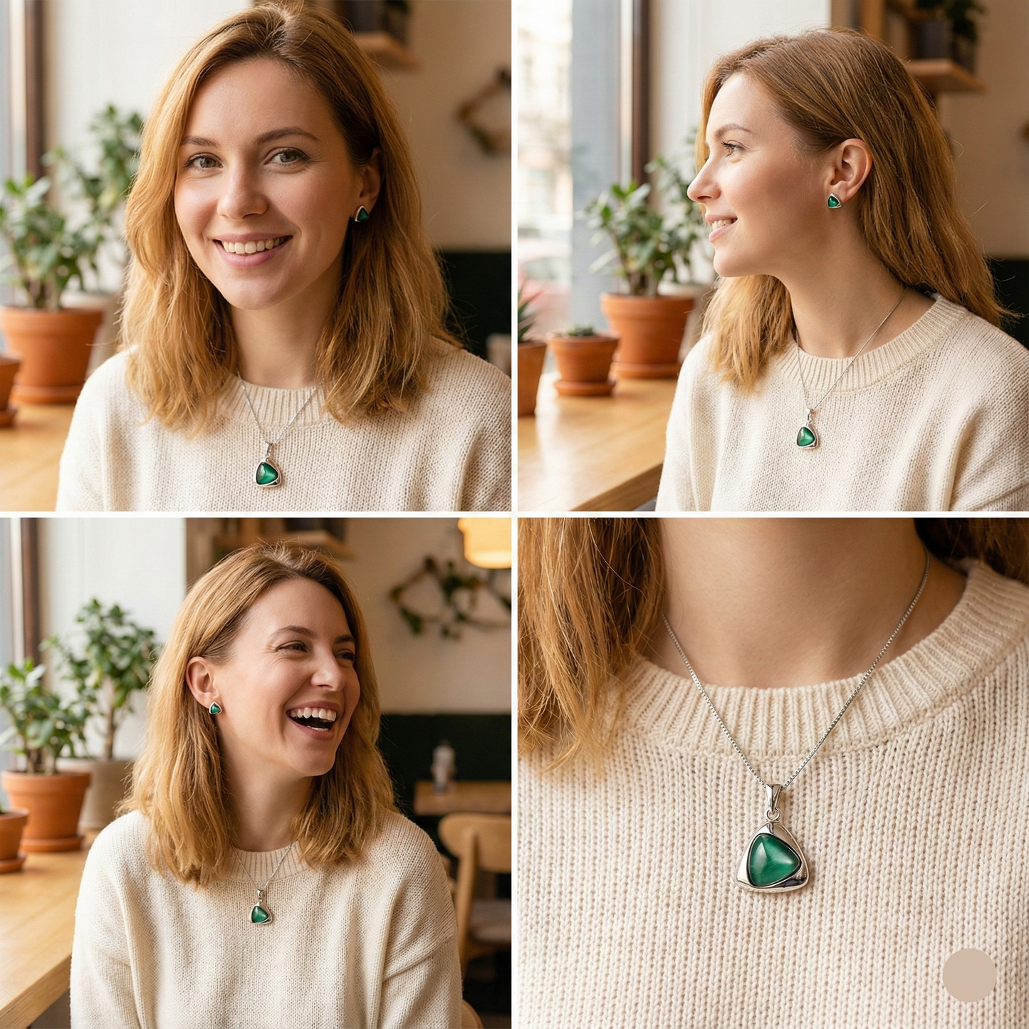 Glennia™ Triangle Cat-Eye Jewellery Gift Set